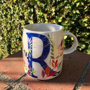 Anthropologie Starla M Halfmann Mug Letter R